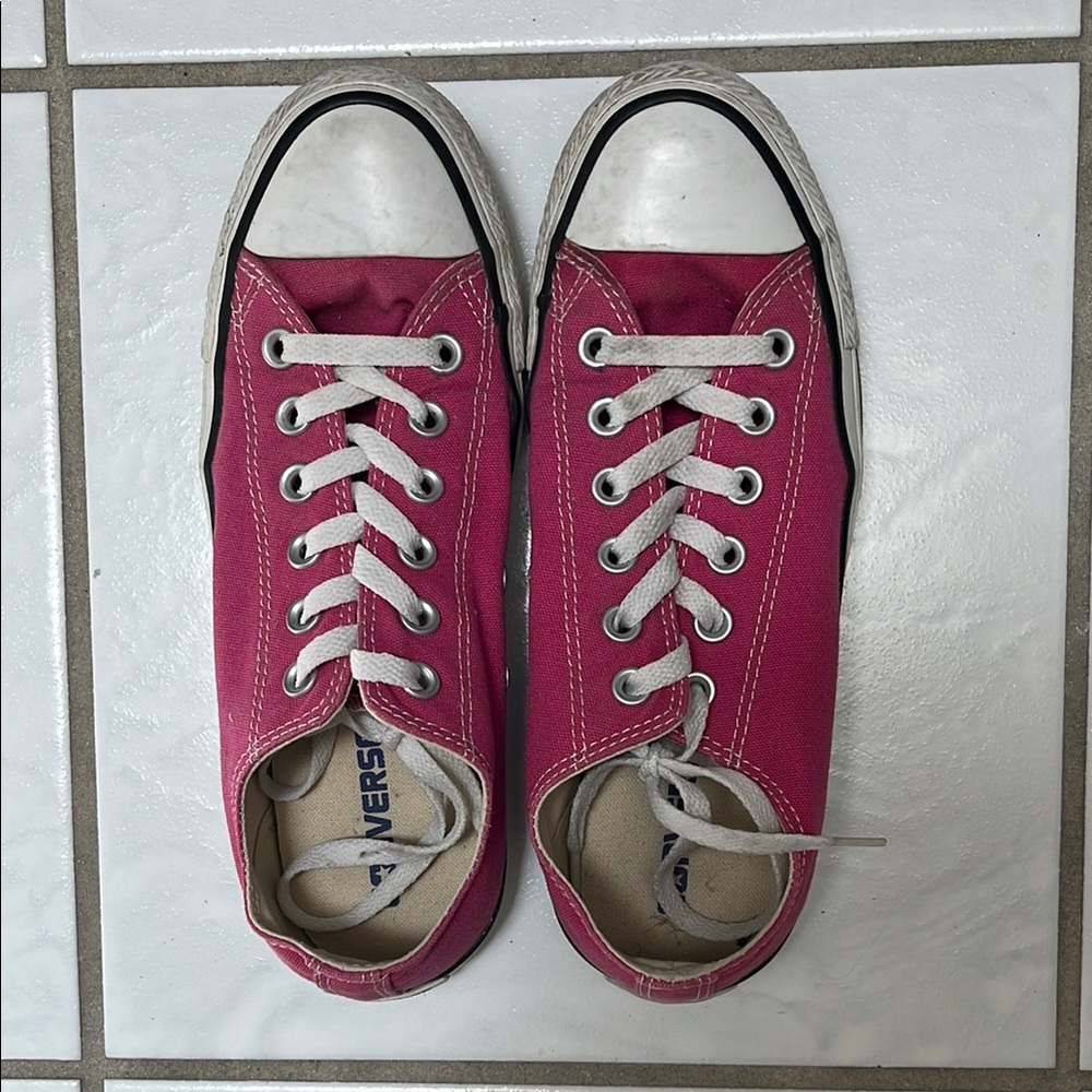 Converse Fuchsia Canvas Sneakers